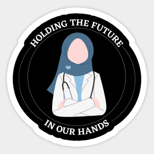 Labor and Delivery Nurse Minimalist, NICU Nursing, Mother Baby, OB Tech Apparel, Nicu RT, Nurse Week Gift, Holding Future Sticker